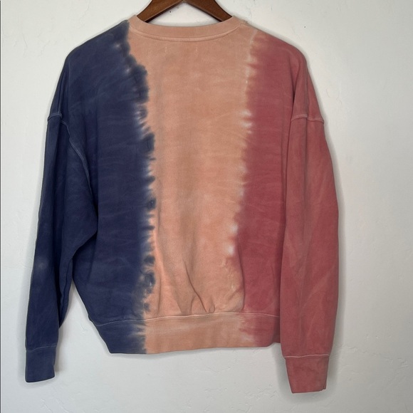 Spiritual Gangster Pink Blue Tie-Dye Cotton Sweater Size Small Yoga - Picture 2 of 4